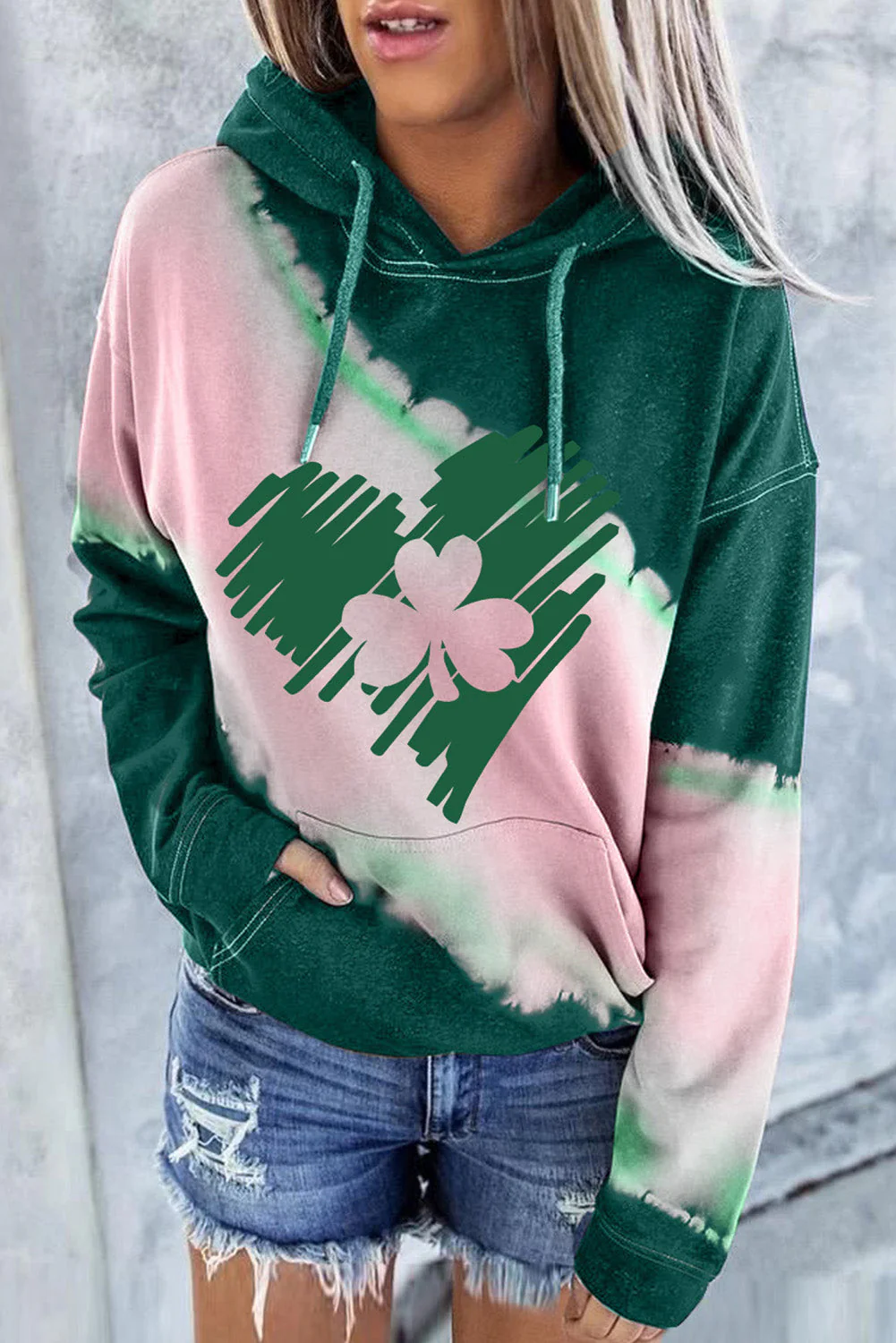 Shamrock  Casual Hoodie.
