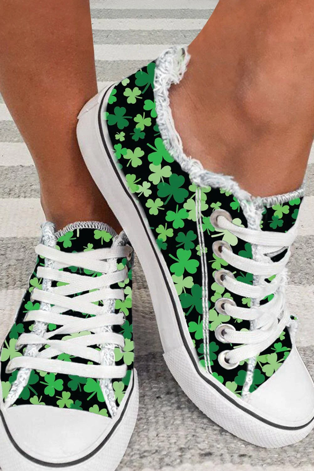 Shamrock Daily Flat Canvas Shoes.