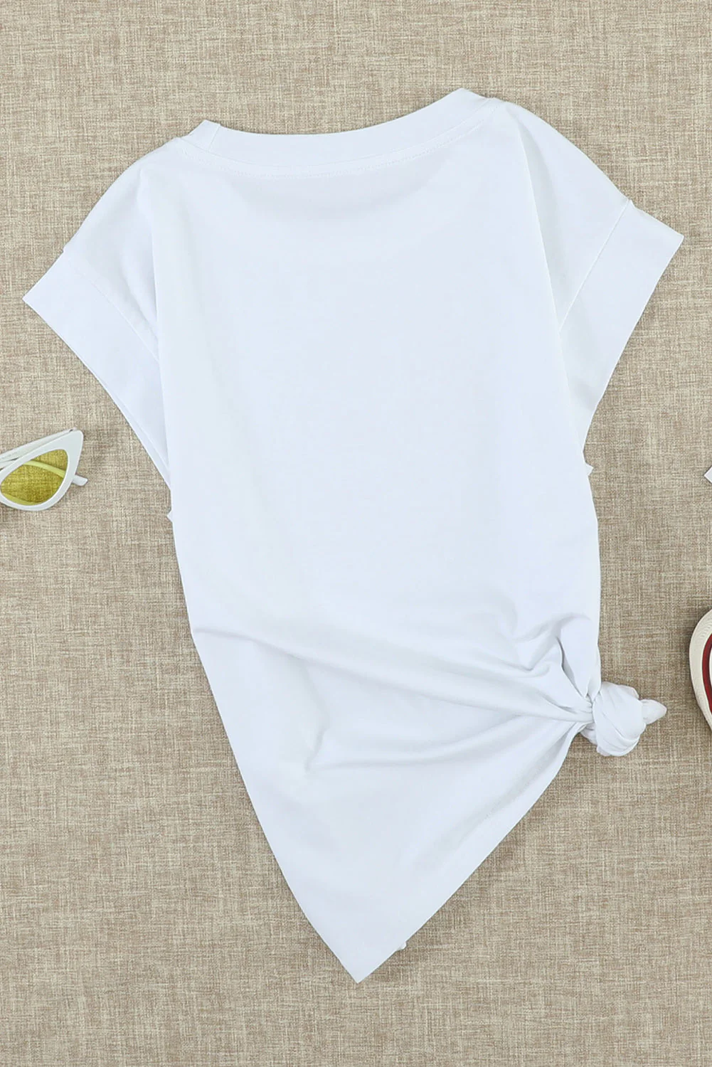 St. Patrick's Day Shamrock Graphic Round Neck Shift Casual Basic T-Shirts.