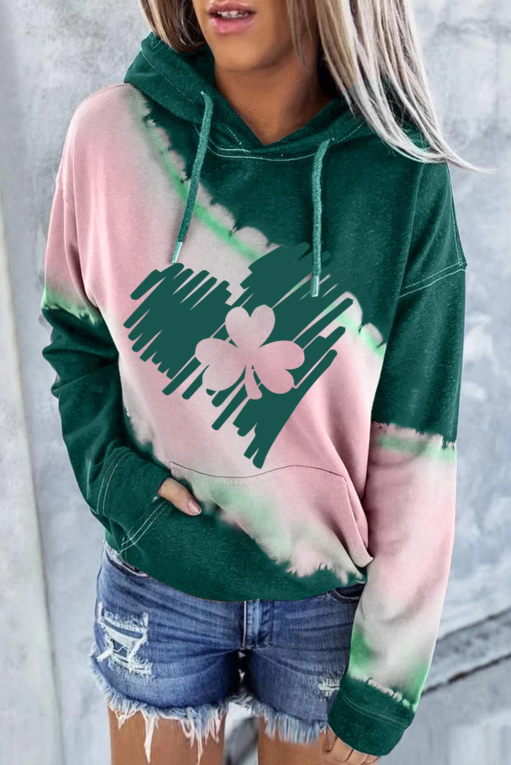 Shamrock  Casual Hoodie.