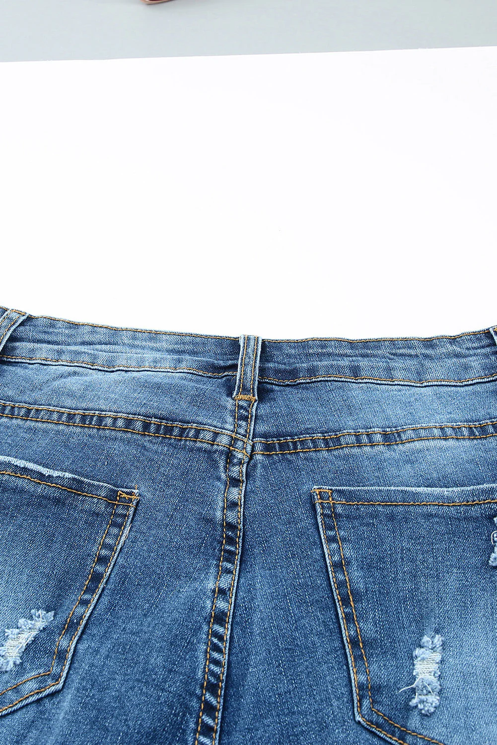Baseball Ripped Casual Denim Jeans.