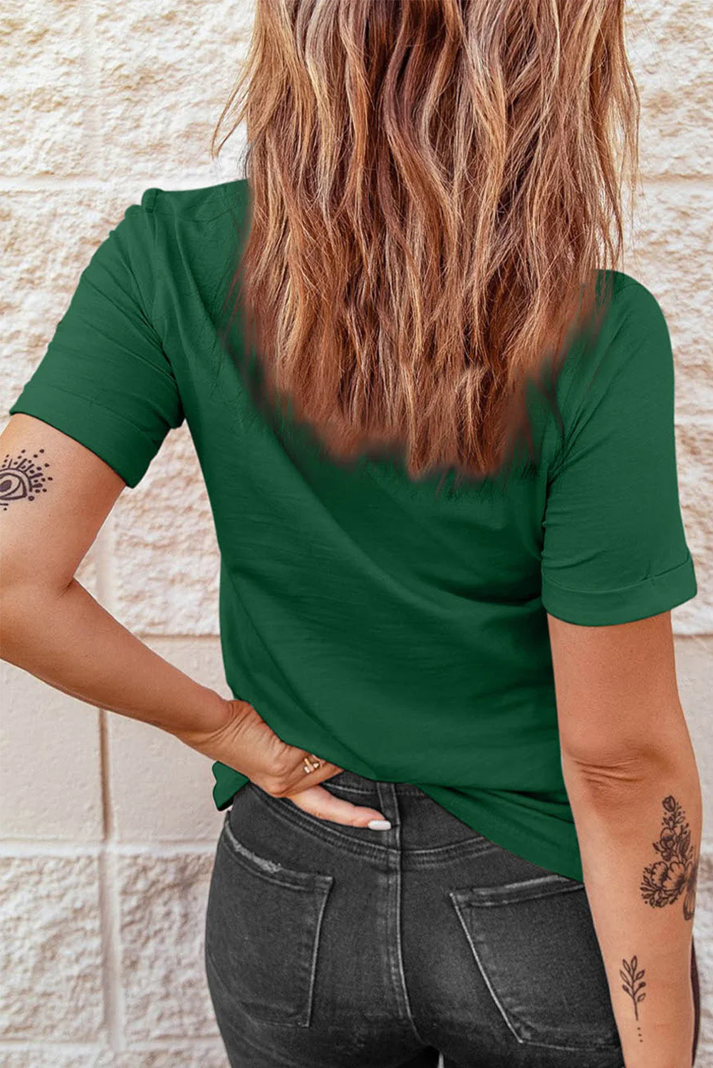 Skull Round Neck Casual T-Shirts。