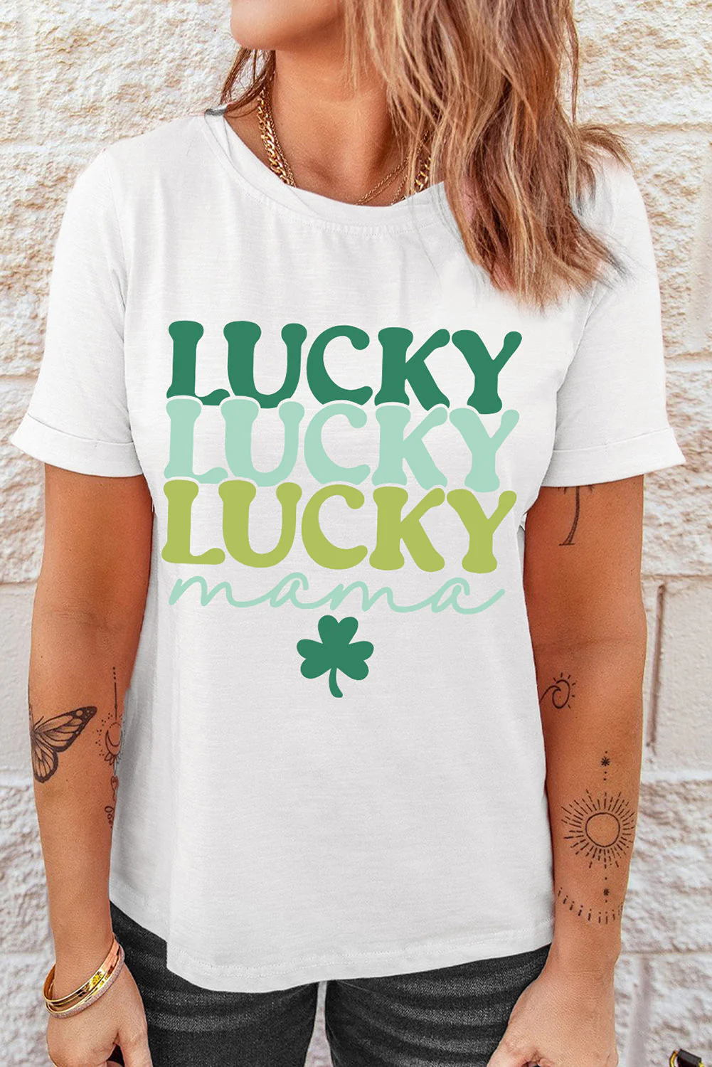 Clover Letter T-shirt White.