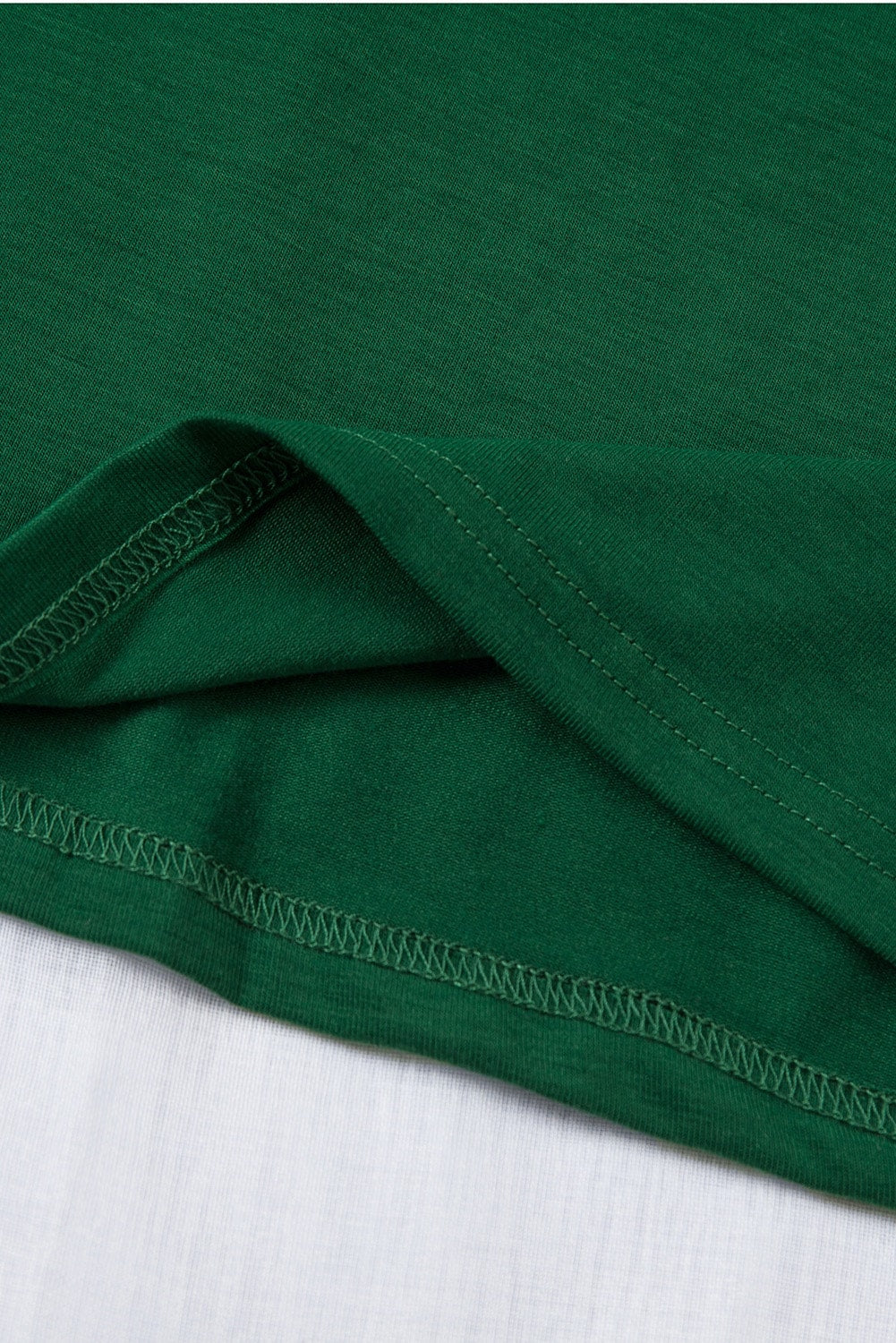 American Flag Shamrock Graphic Round Neck Shift Casual T-Shirts。