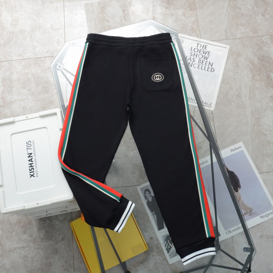 Replica Gucci classic double Glogo casual sweatpants