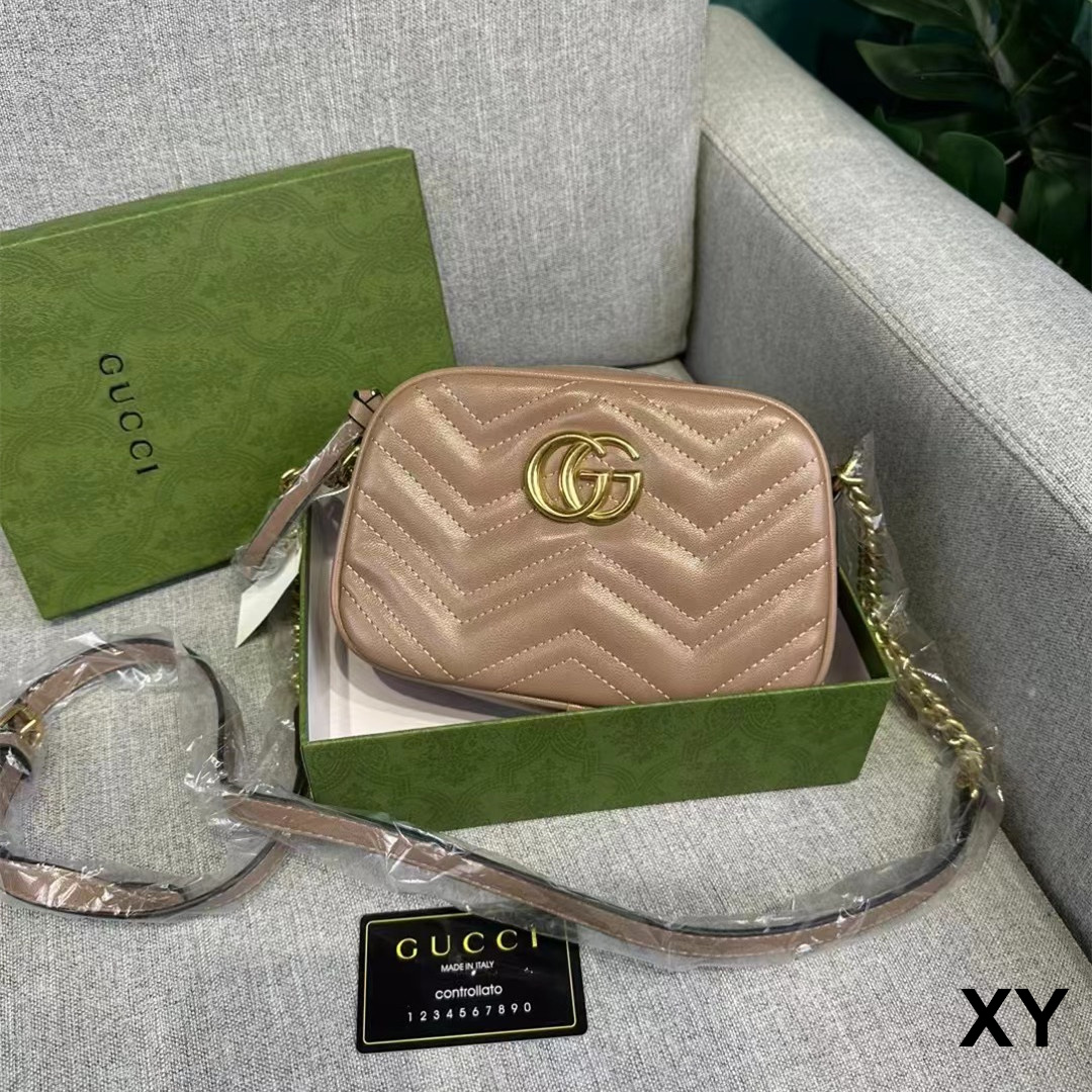 Gucci Marmont Matelasse Shoulder Bag