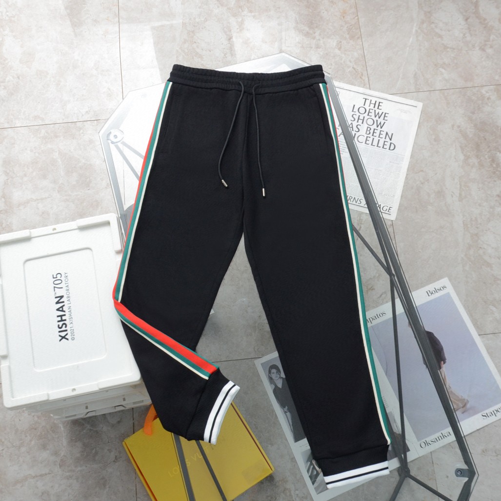 Replica Gucci classic double Glogo casual sweatpants