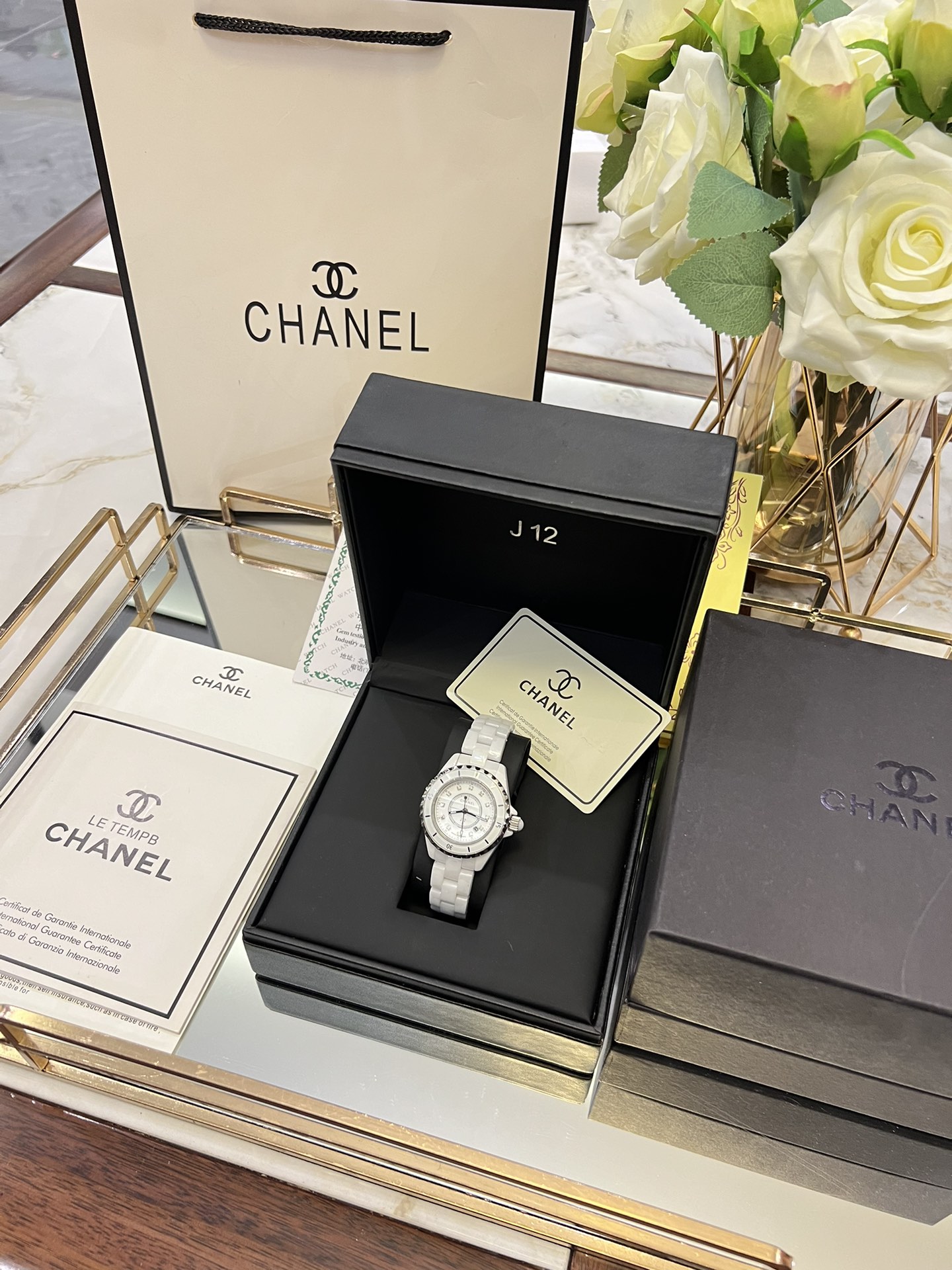 CHANEL J12 Ceramic Quartz Ladies Watch