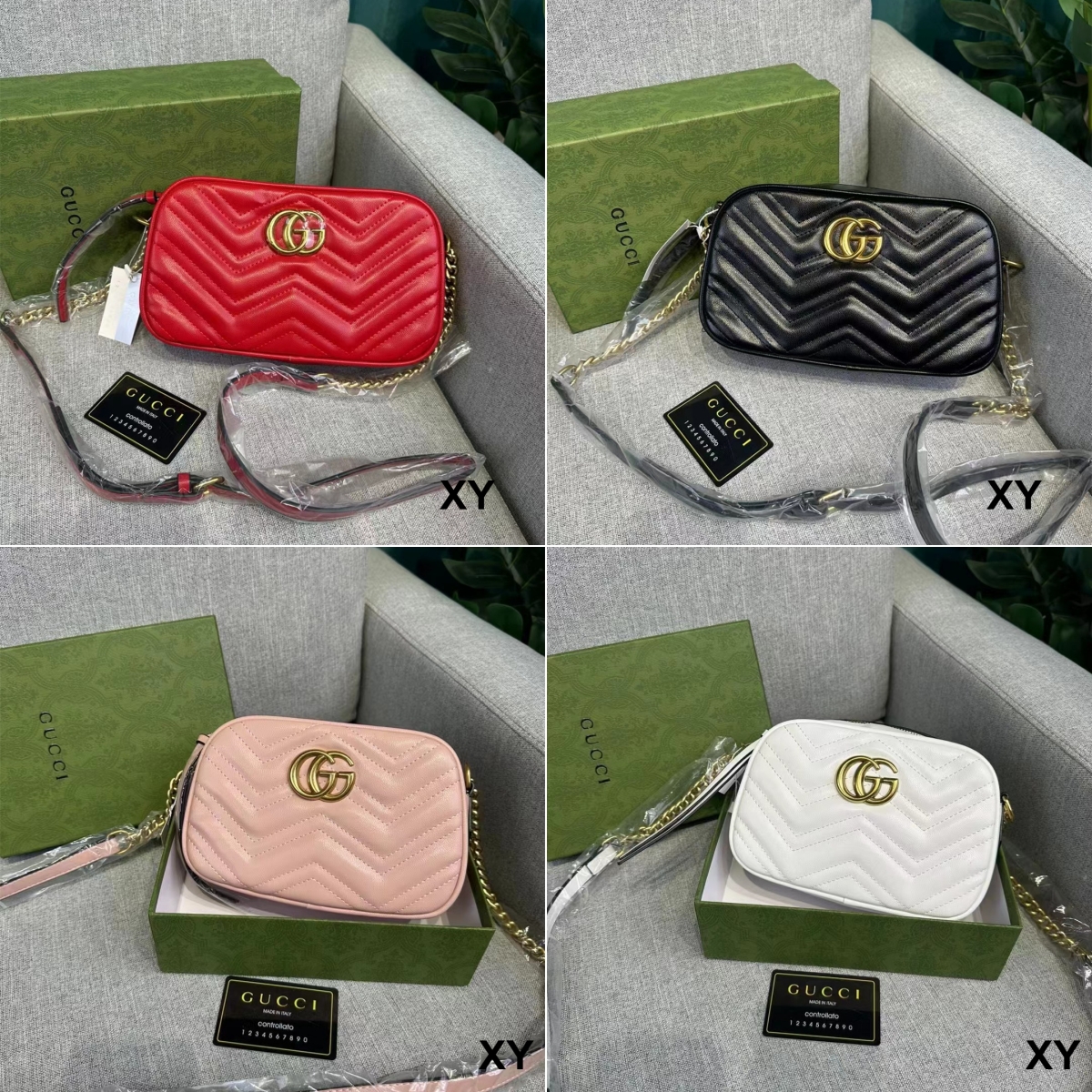 Gucci Marmont Matelasse Shoulder Bag