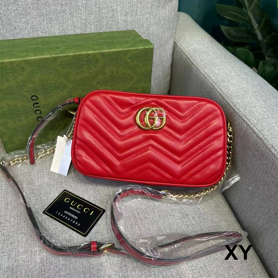 Gucci Marmont Matelasse Shoulder Bag