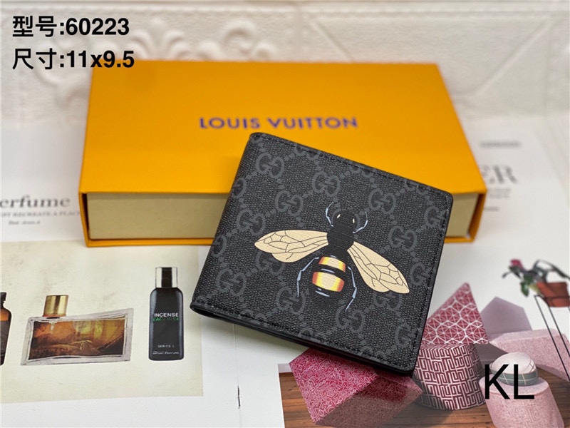 Gucci Bee Snake Tiger Print GG Supreme Wallet
