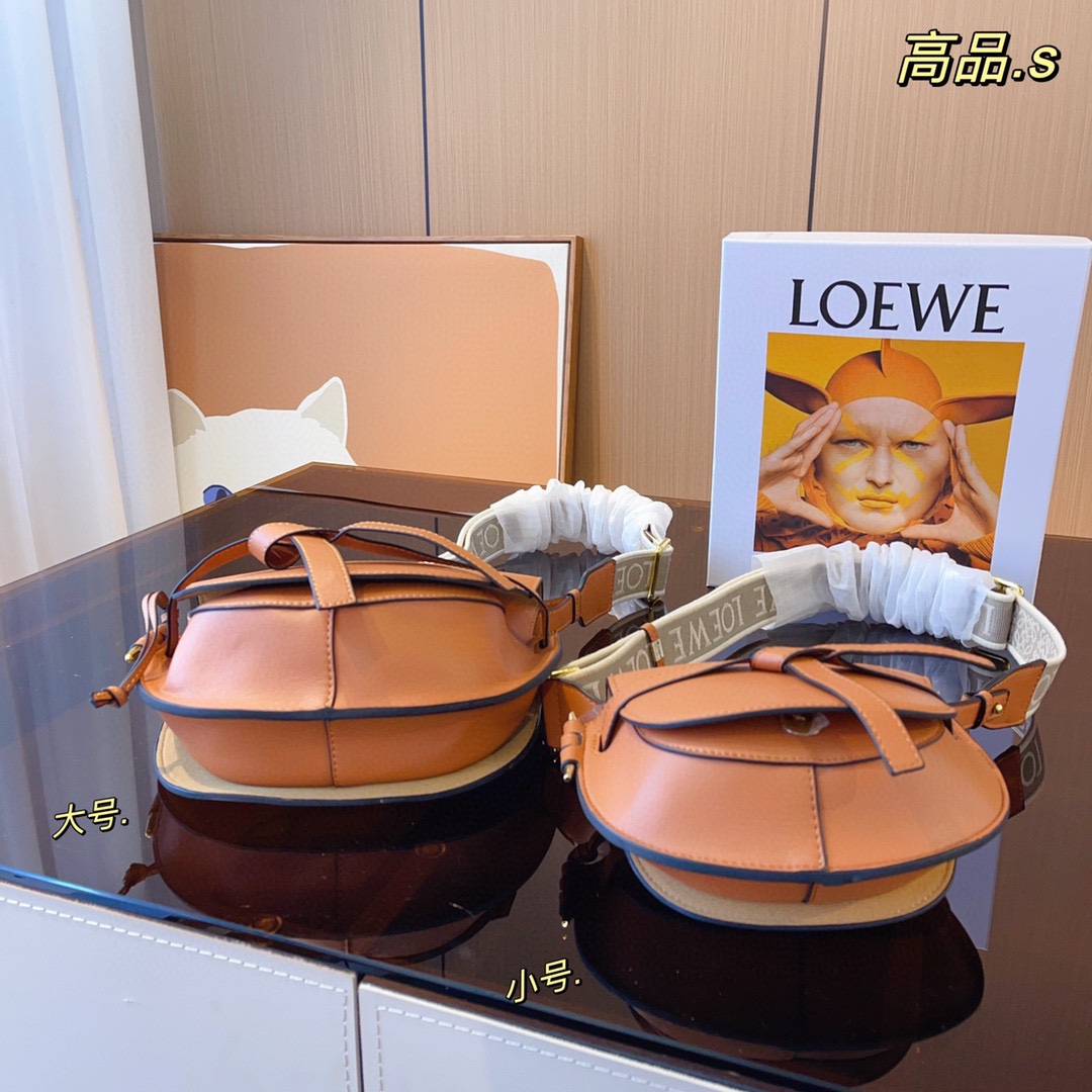 Loewe Gate Small Canvas Jacquard-Trimmed Shoulder Bag
