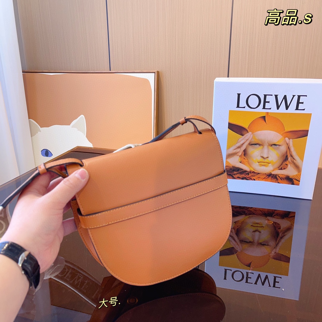 Loewe Gate Small Canvas Jacquard-Trimmed Shoulder Bag