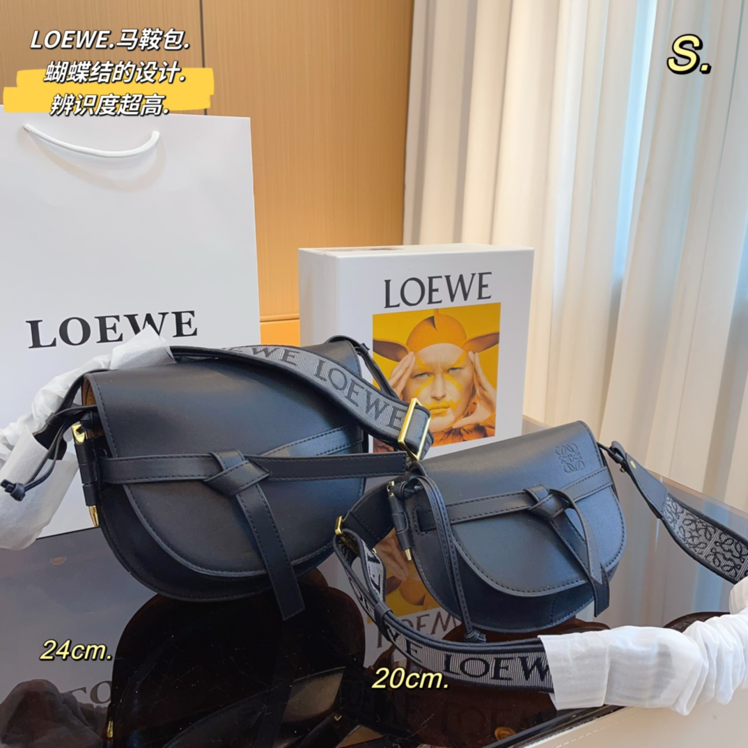 Loewe Gate Small Canvas Jacquard-Trimmed Shoulder Bag