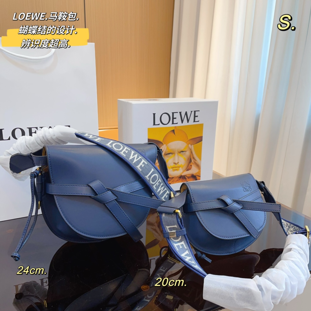 Loewe Gate Small Canvas Jacquard-Trimmed Shoulder Bag