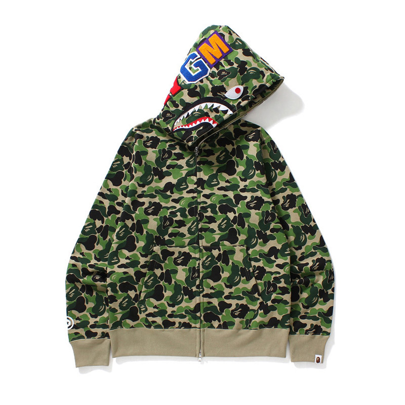 Bape shark camouflage jacket sweatshirt