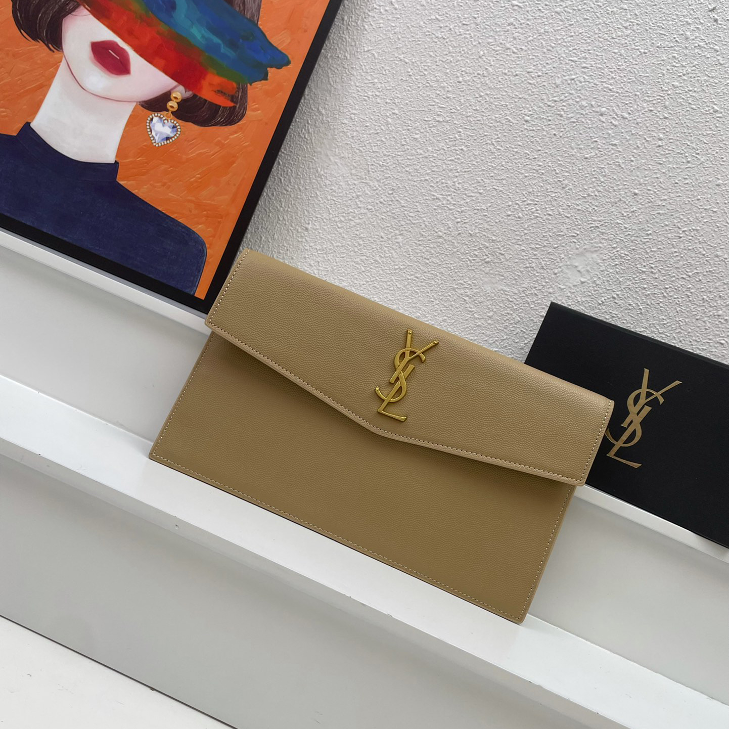 YSL Uptown clutch bag