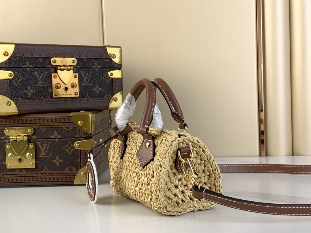 LV Top Quality Louis Vuitton Raffia Speedy Nano 2024