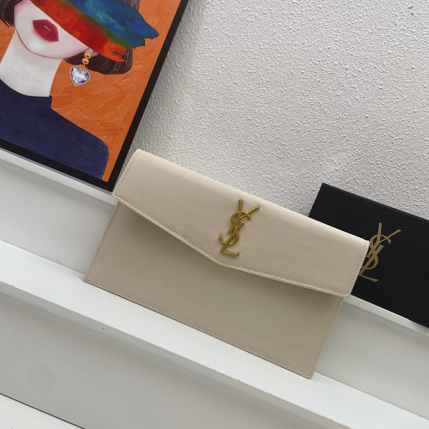 YSL Uptown clutch bag