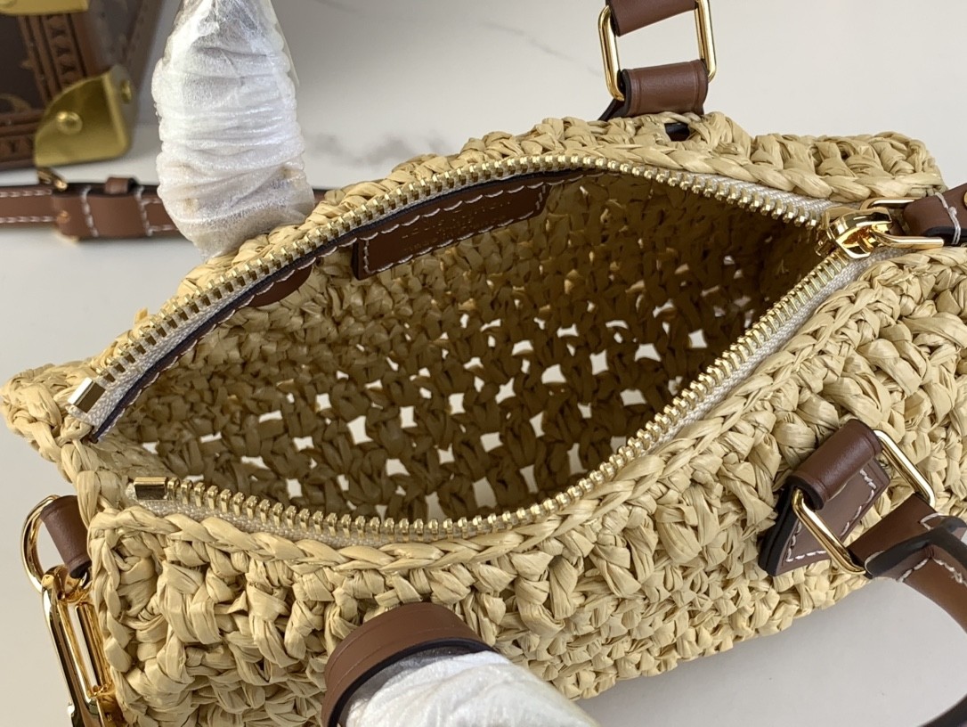 LV Top Quality Louis Vuitton Raffia Speedy Nano 2024