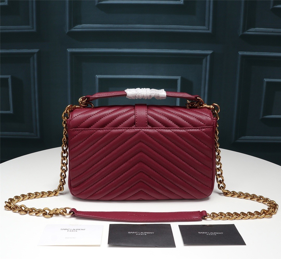 YSL Saint Laurent College medium chain bag