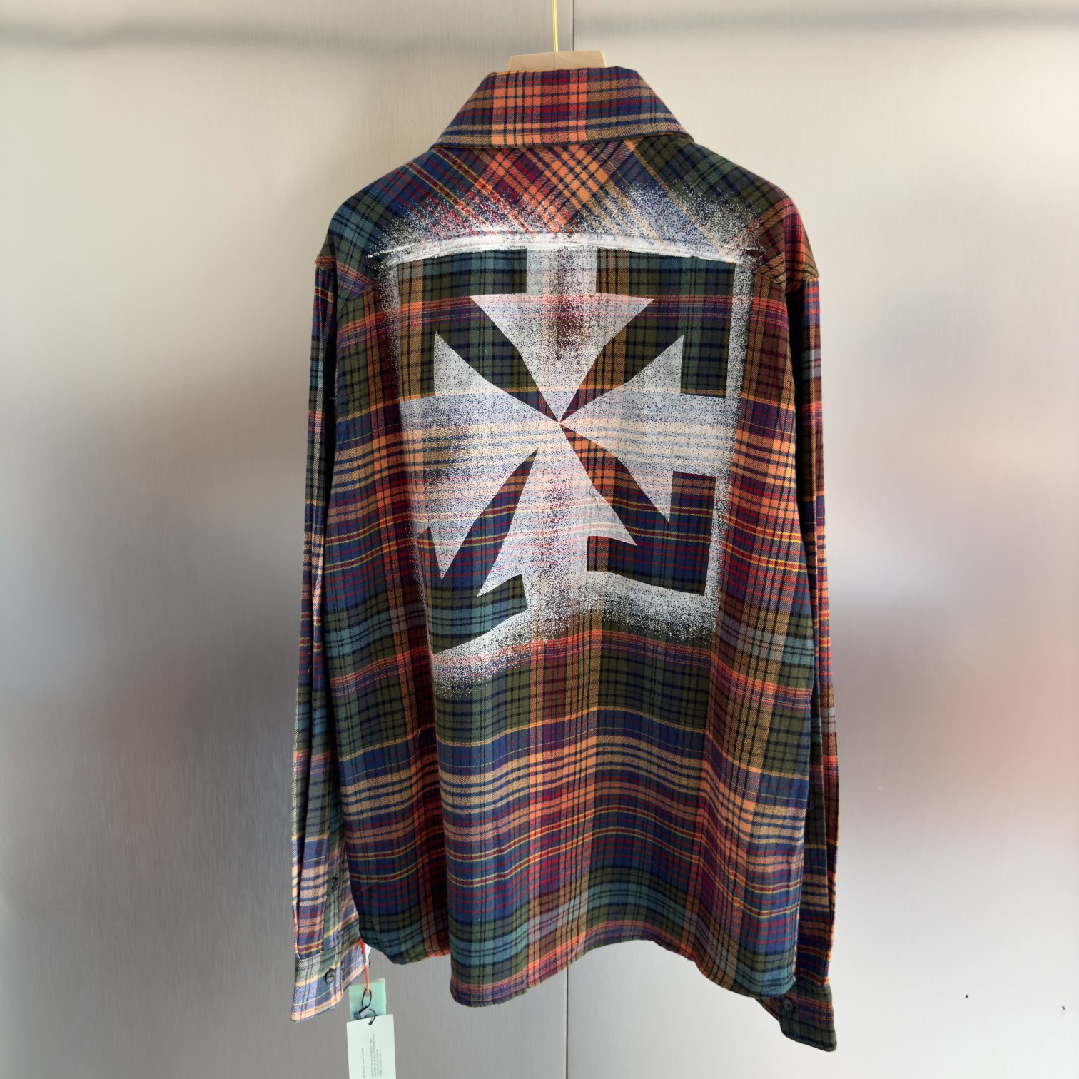 OFF WHITE Rainbow graffiti arrow shirt