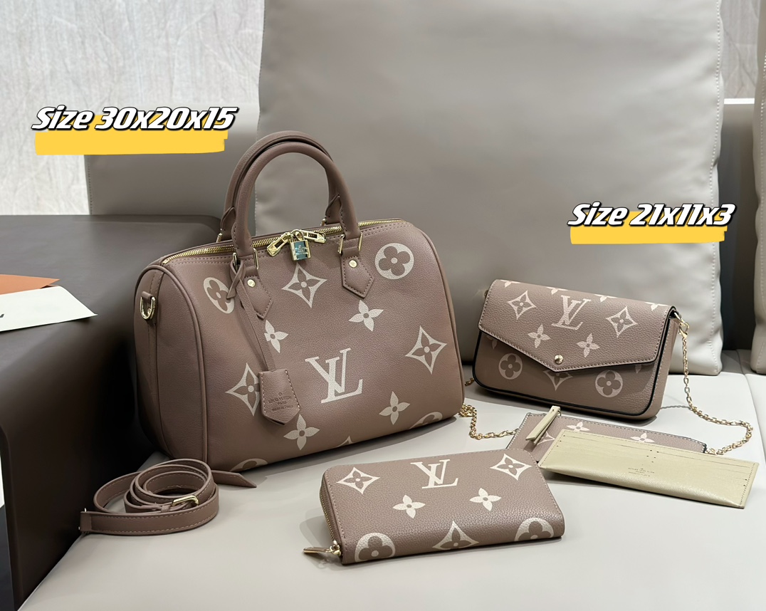 LV Speedy three piece combination set