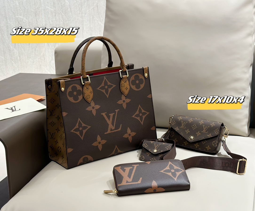 LV tote three piece combination set