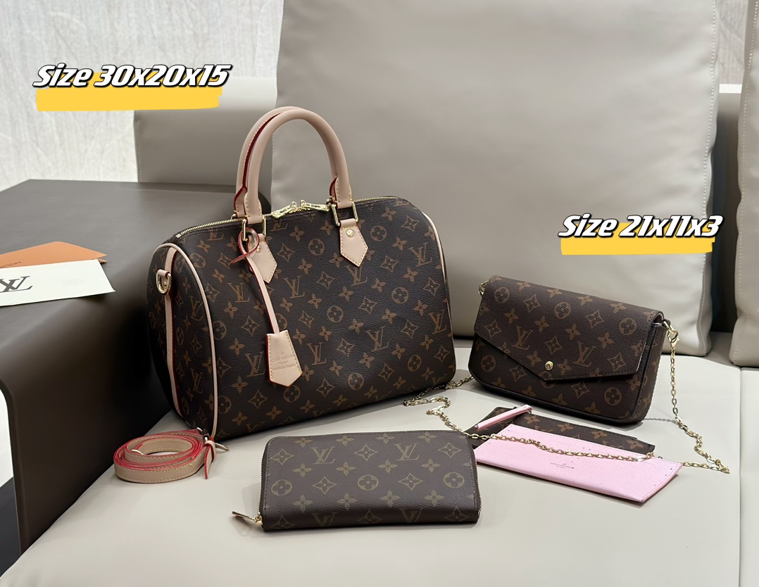 LV Speedy three piece combination set