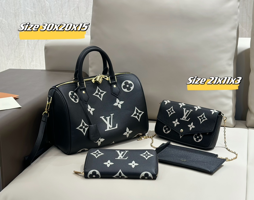 LV Speedy three piece combination set