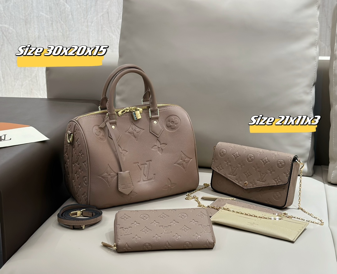 LV Speedy three piece combination set