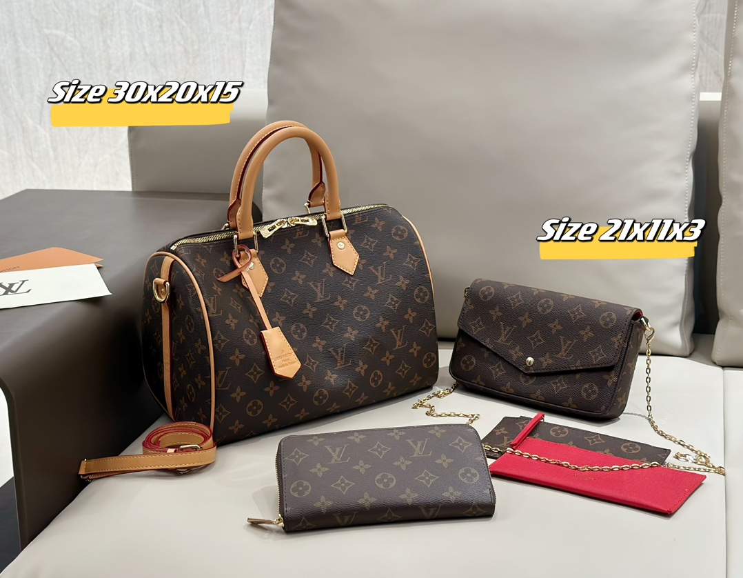 LV Speedy three piece combination set