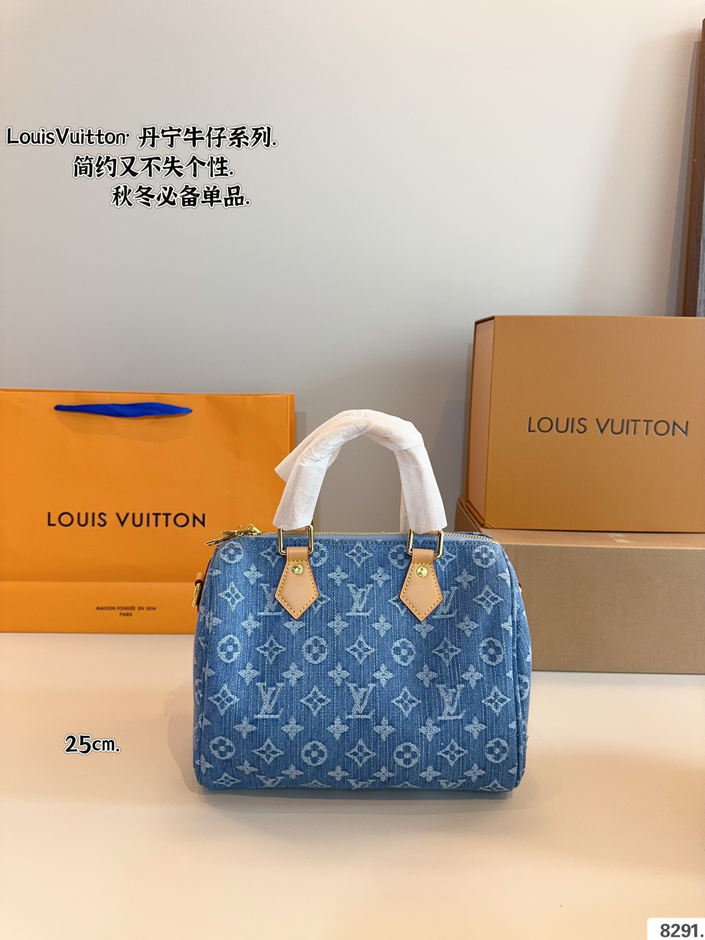 LV keepall Denim Denim Pillow
