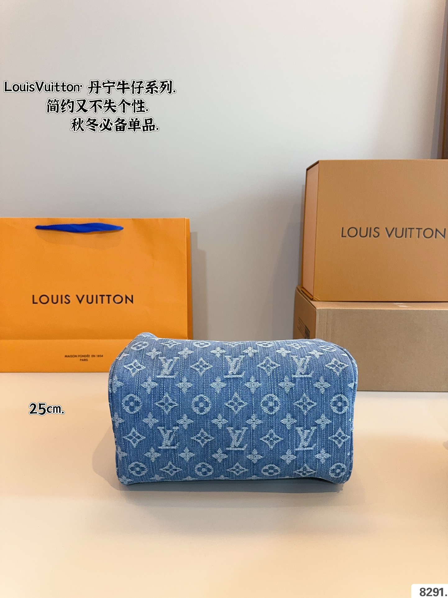 LV keepall Denim Denim Pillow