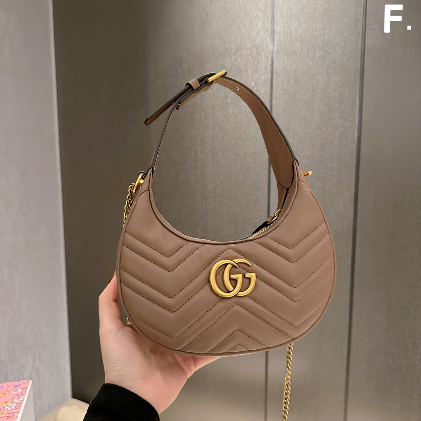 Gucci Marmont chain armpit bag