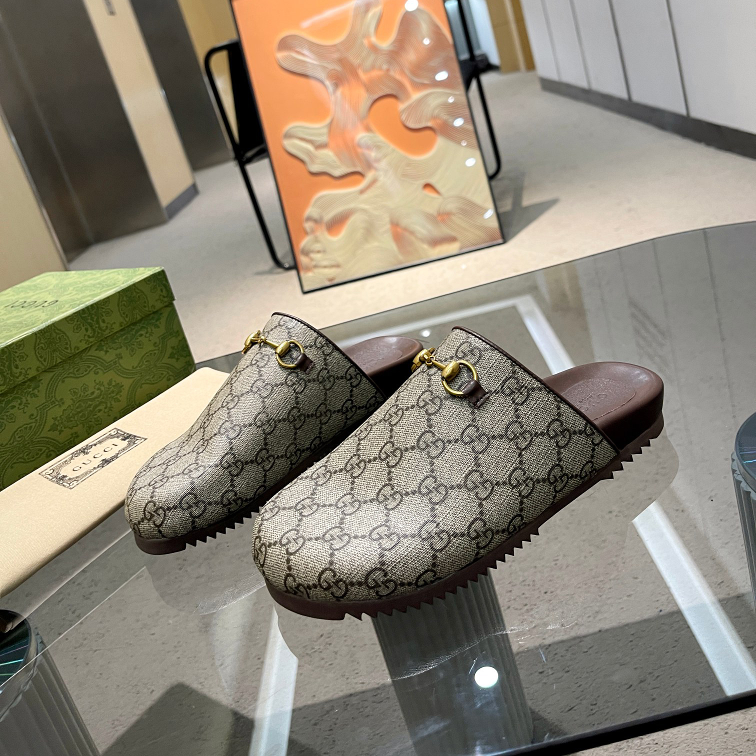 High Classic gucci slippers