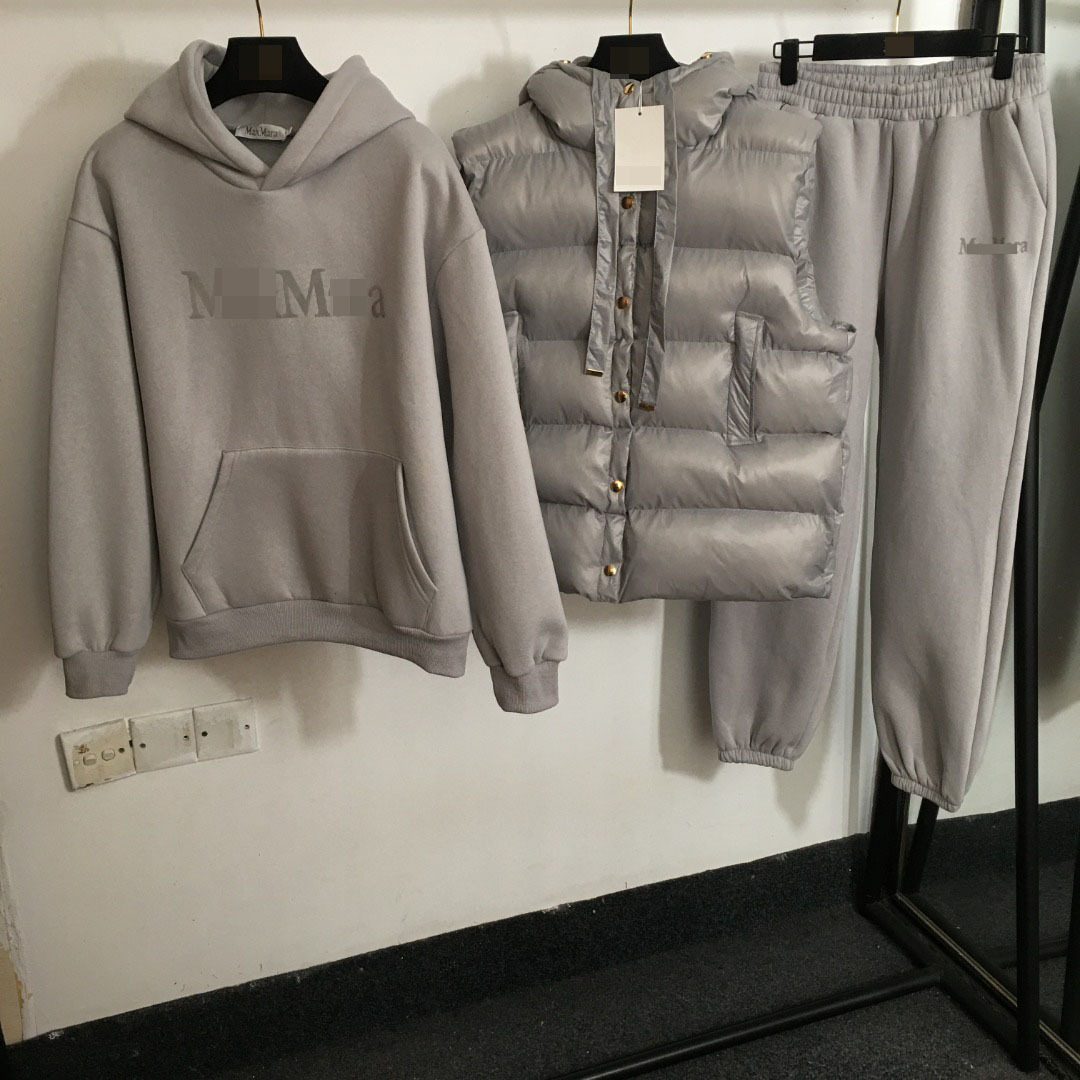 Three piece set (hoodie+cotton jacket+pants)