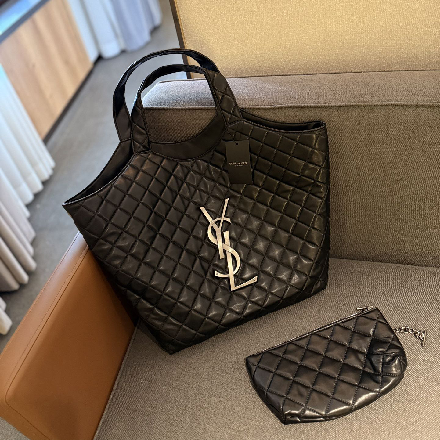 YSL Gaby Quilted Pattern Tote bag