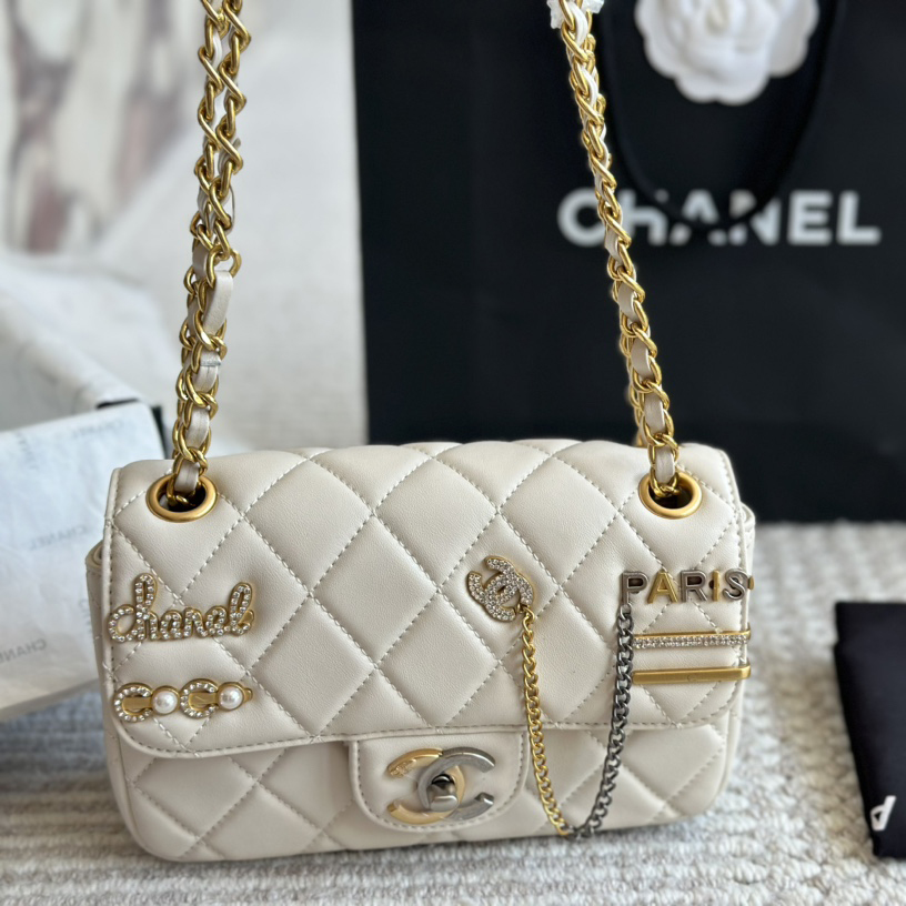 Chanel lucky charm chain crossbody bag