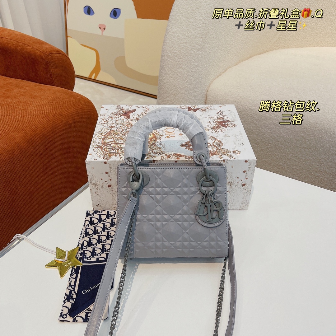 Dior D-lite lady tote handbag