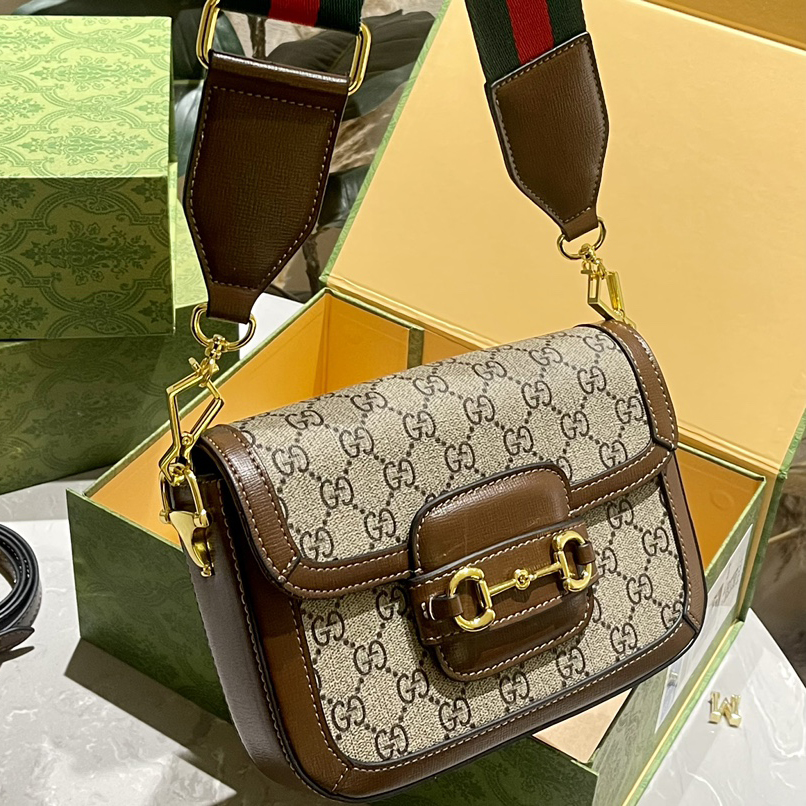 Gucci 1955 Horsebit Monogram saddle bag