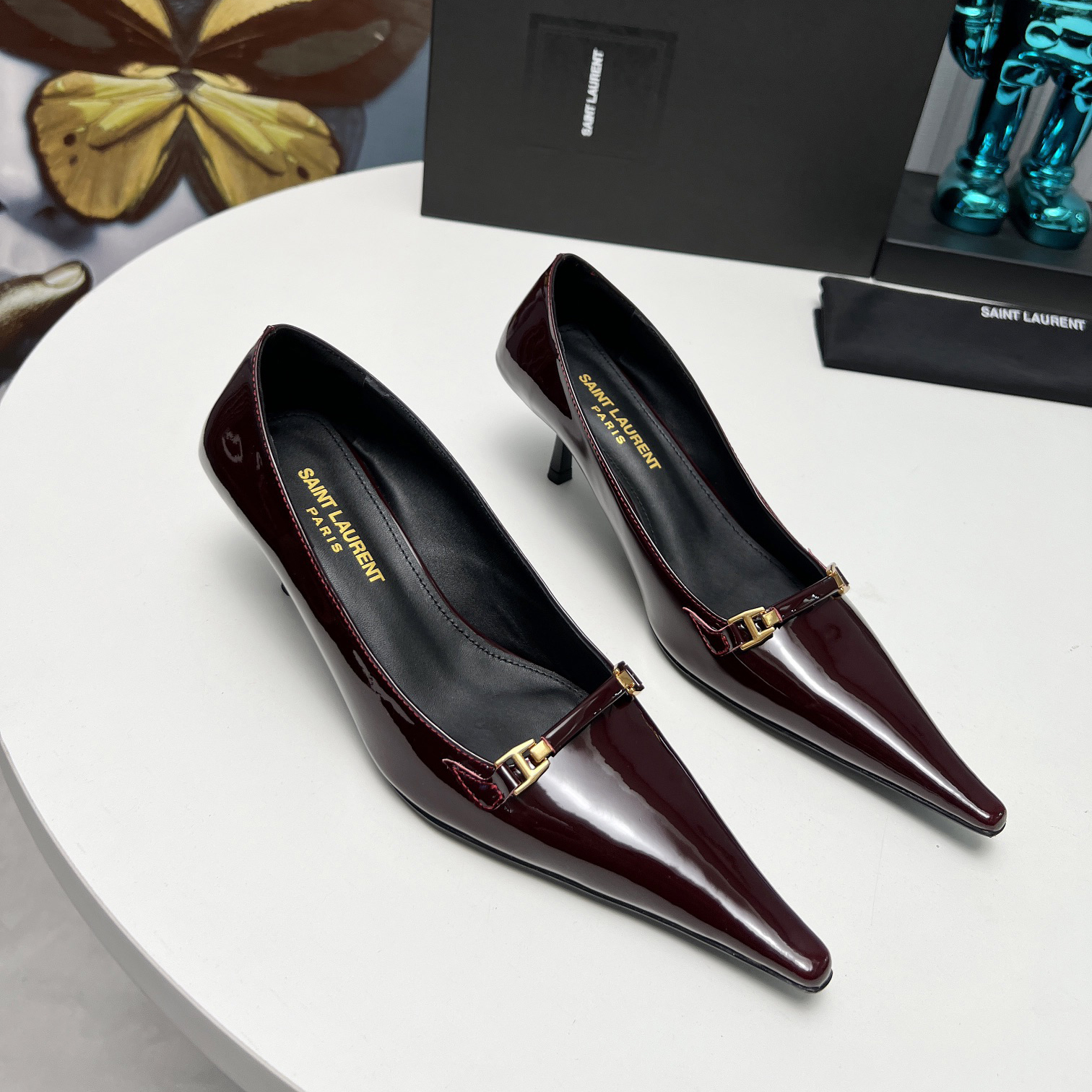 YSL Saint Laurent 24ss sandal genuine leather