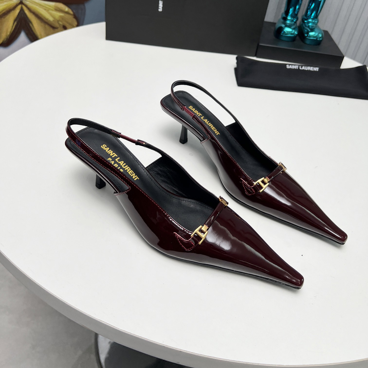 YSL Saint Laurent 24ss sandal genuine leather