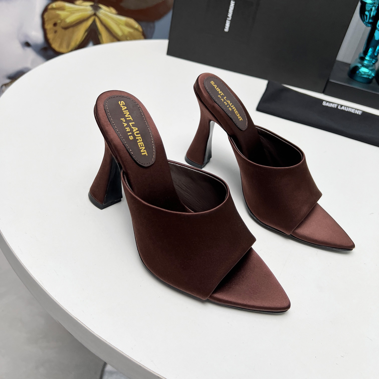 YSL Saint Laurent 24ss sandal genuine leather