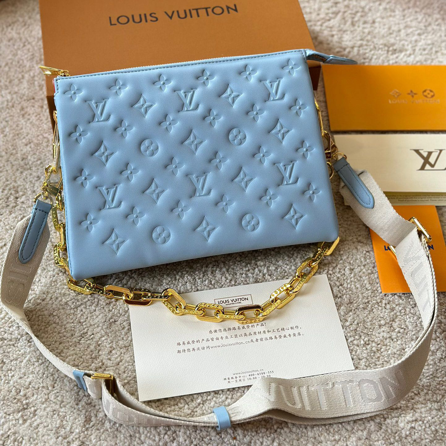LV Coussin shoulder chain bag