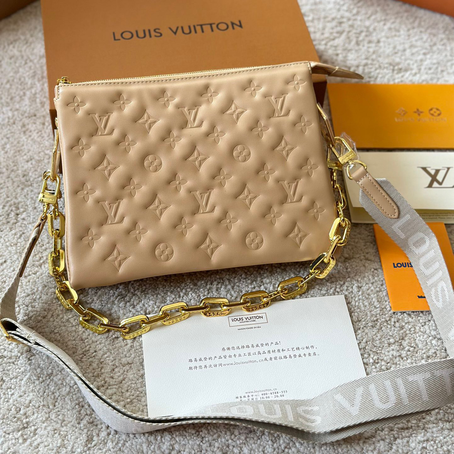 LV Coussin shoulder chain bag