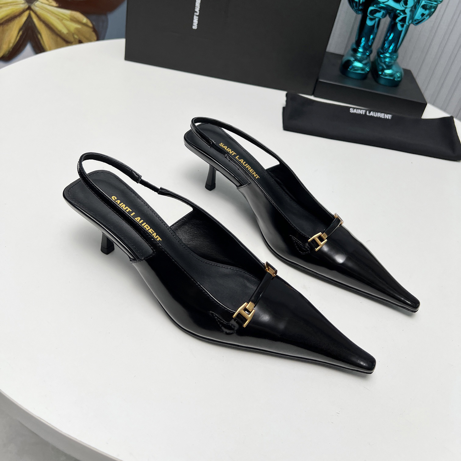 YSL Saint Laurent 24ss sandal genuine leather