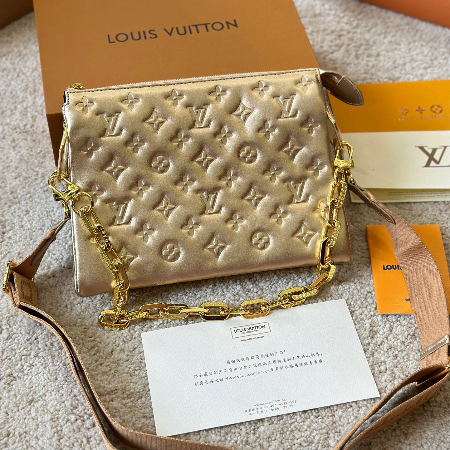 LV Coussin shoulder chain bag