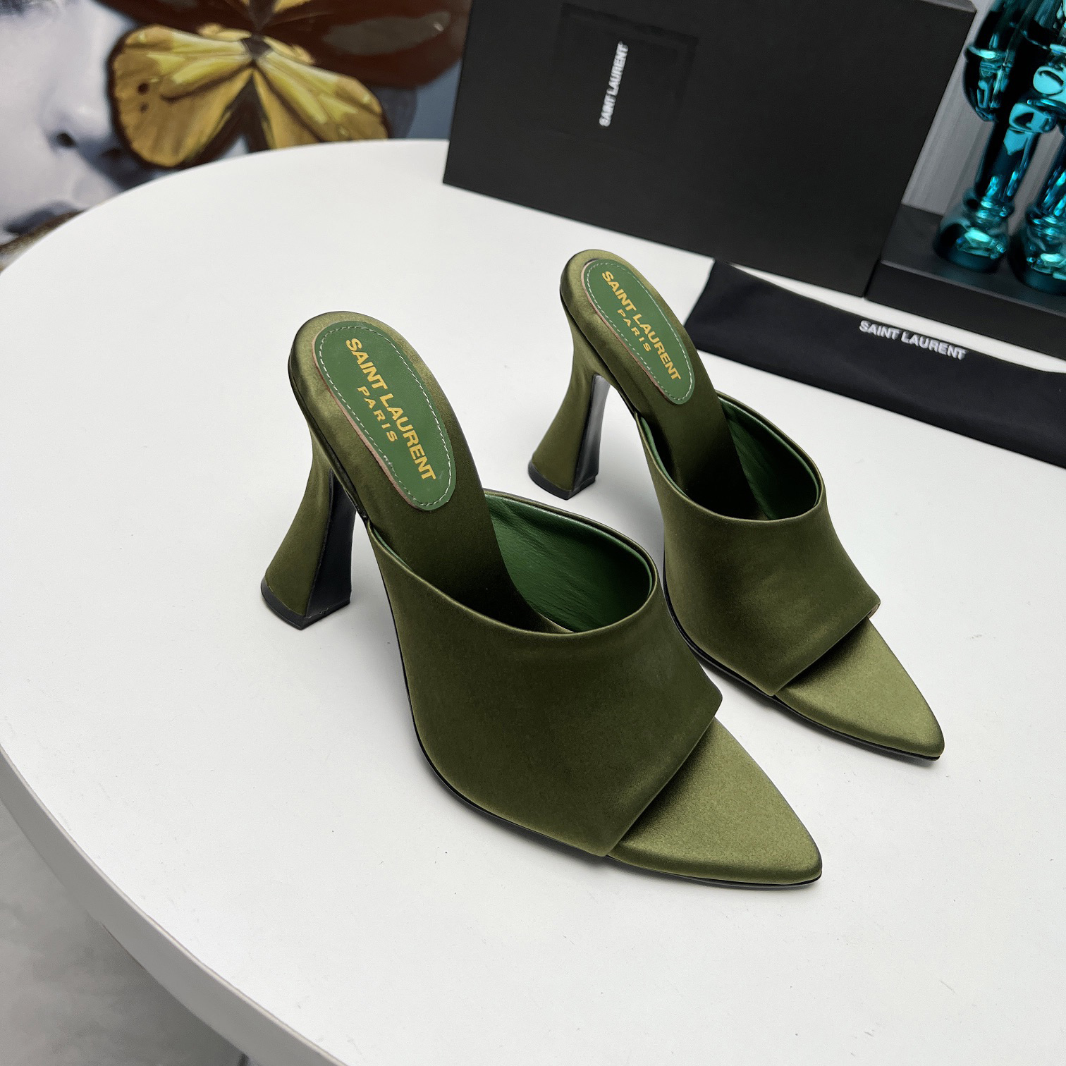 YSL Saint Laurent 24ss sandal genuine leather