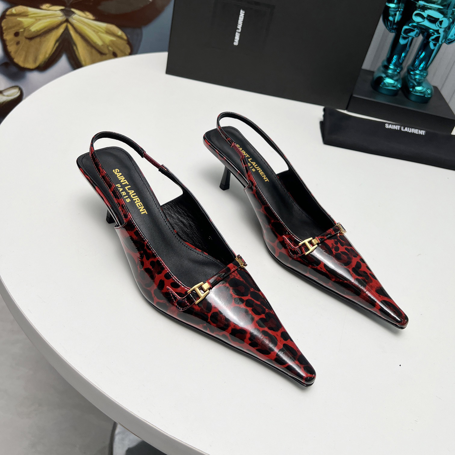 YSL Saint Laurent 24ss sandal genuine leather